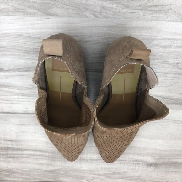 Dolce Vita Ankle Boots Women's 9.5 Brown Suede Slip On Booties - Picture 11 of 11